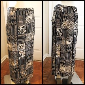 African print floor length skirt (Wrap skirt)